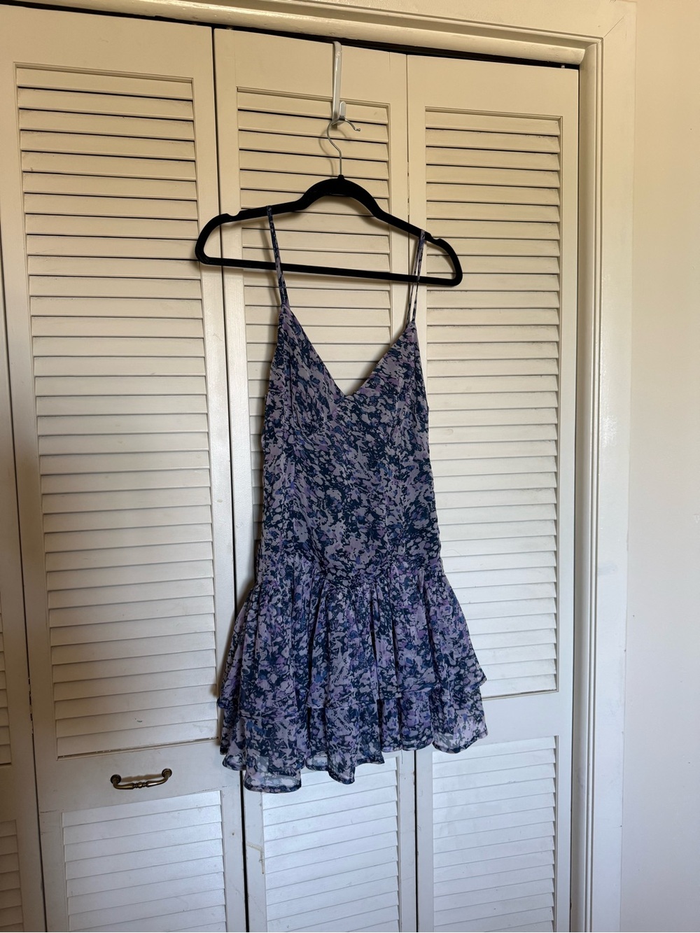 Abercrombie & Fitch Lavender and Navy Floral Sundress